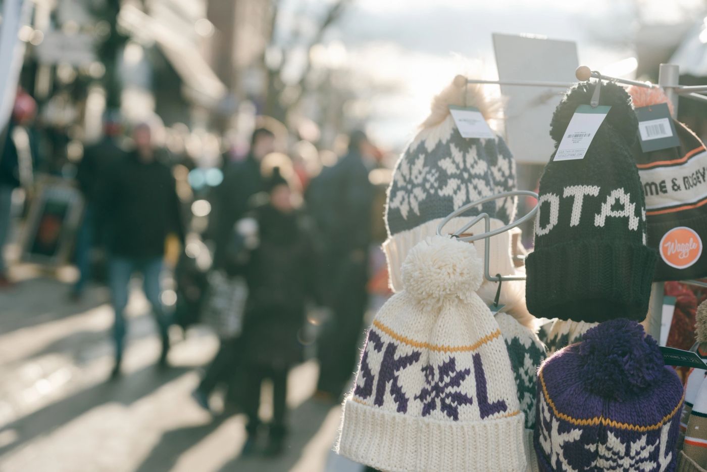 Hats, mittens and Minnesota pride on Water Street